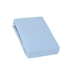 Sopire luksus stræklagen interlock jersey 90x200/210 lysblå
