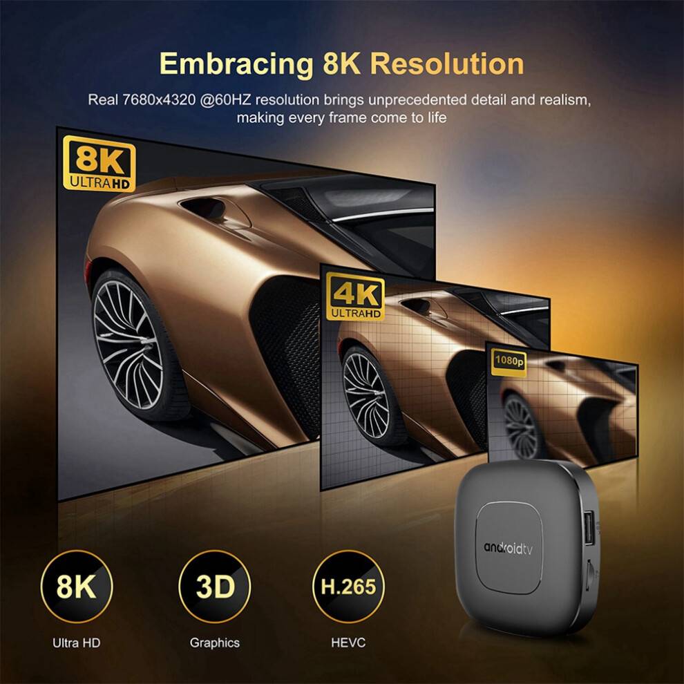Mortal T1 TV Box Android 13 Allwinner H313 Quad Core HDR10+ 4K ROM 2.4G&5G Wifi Home Theater Media Player 2GB&8GB