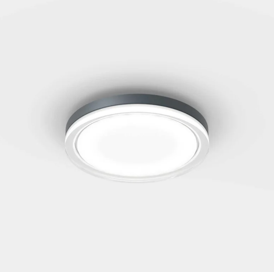 Lisc væg-/loftlampe fra IP44 - Antracit