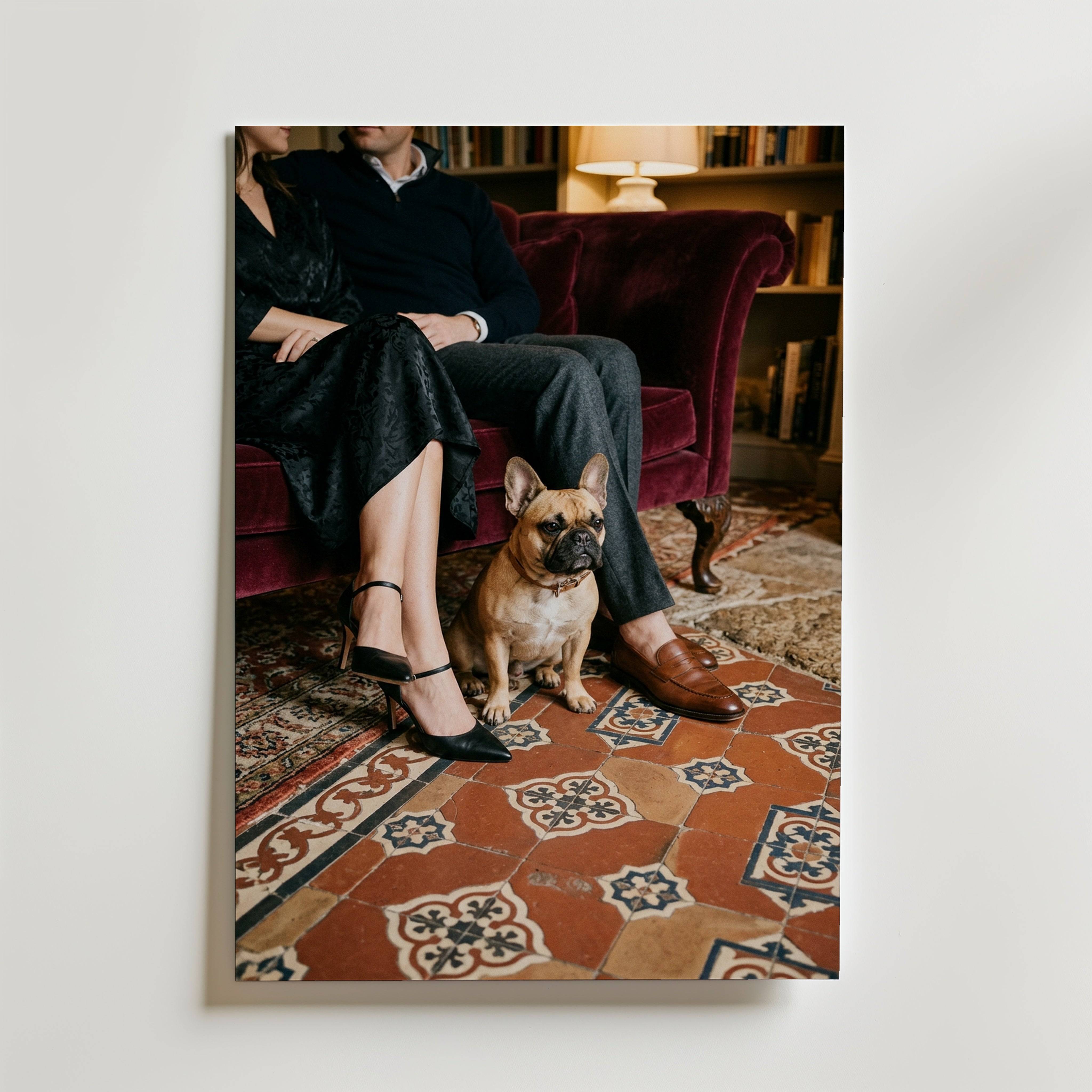 Salon Bulldog Poster - Fine Art Poster 13x18 cm