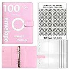 Cash Binder 100 Day Savings Challenge Book Binder Couple Challenge Event Notepad Folder With Cash Envelopes