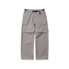 North Zip Off Cargo Pants Shorts Lightweight Water Repellent Stretch Mineral Gray XL [The Face] Women's