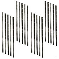 Stjärnprofilstolpe 115cm Svart, 20-pack