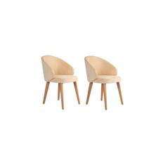 2-pack Matstol Sanroman Classic Beige / Ljus Ek - & köksstol