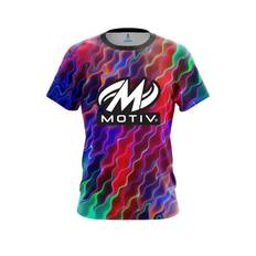 Motiv Psychedelic Electric Wave CoolWick Bowling Jersey