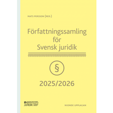 Författningssamling för Svensk juridik : 2025/2026