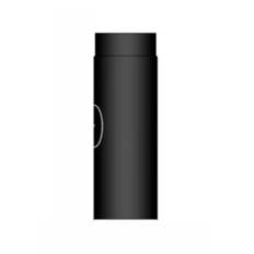 Rökrör Kaminex Rak med Sotlucka Svart Ø130 mm Längd 250 mm