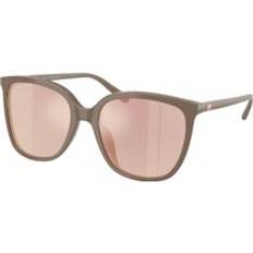 Michael Kors Kvinna MK2137U ANAHEIM 4003M5 Solglasögon Acetat Grå Guld Fyrkantig Polariserad