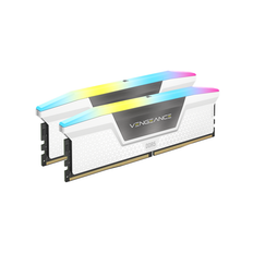 Corsair Vengeance RGB DDR5-6000 - 32GB - CL30 - Dual Channel (2 pcs) - AMD EXPO & Intel XMP - Hvid med RGB