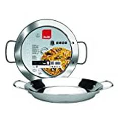 IBILI - Premier paellapanna, 36 cm, rostfritt stål, 7 portioner, lämplig för induktion