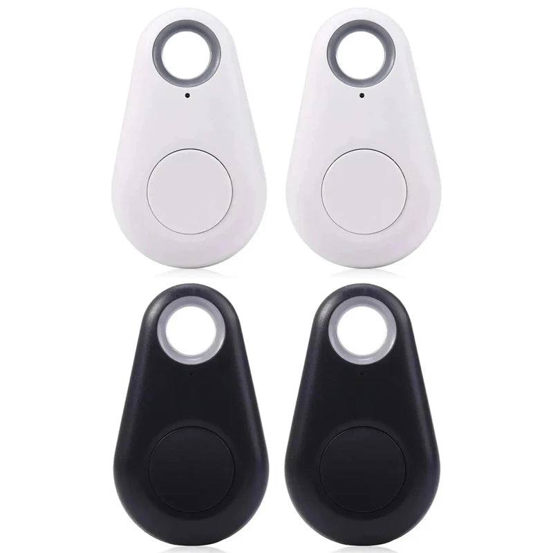 Bluetooth Anti-Lost Tracker Tags for Pets, Keys & Bags — Single to 5-Pack - 2 Black 2 White