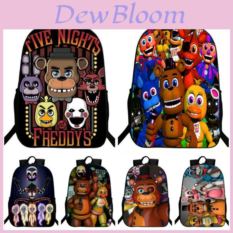 Slitstark Five Nights At Freddy's Skolryggsäck med Freddy Chica Foxy Bonnie