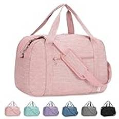 Narwey Handbagage 45 x 36 x 20 cm Easyjet Cabin Bag handbagage väska för flygplan weekendväska kvinnor män resväska damer handbagage resväska 25 l, ROSA, Mit Laptopfach