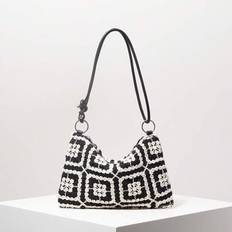 Blommig ihålig virkad axelväska, Bohemia Beach Bag Sommar, Premium Style Tote Bags För Damer, Semesterkläder Kvinnor, Travel Must Haves, Väska För Dam - Multifärgad