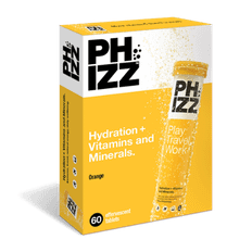 Phizz Orange 3-in-1 Hydration, Electrolytes and Vitamins Effervescent Multi-pack, 60 Tablets