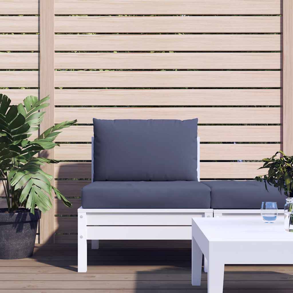 Pallehynder Oxfordstof Marineblå - Bladdesign / Midtersofa
