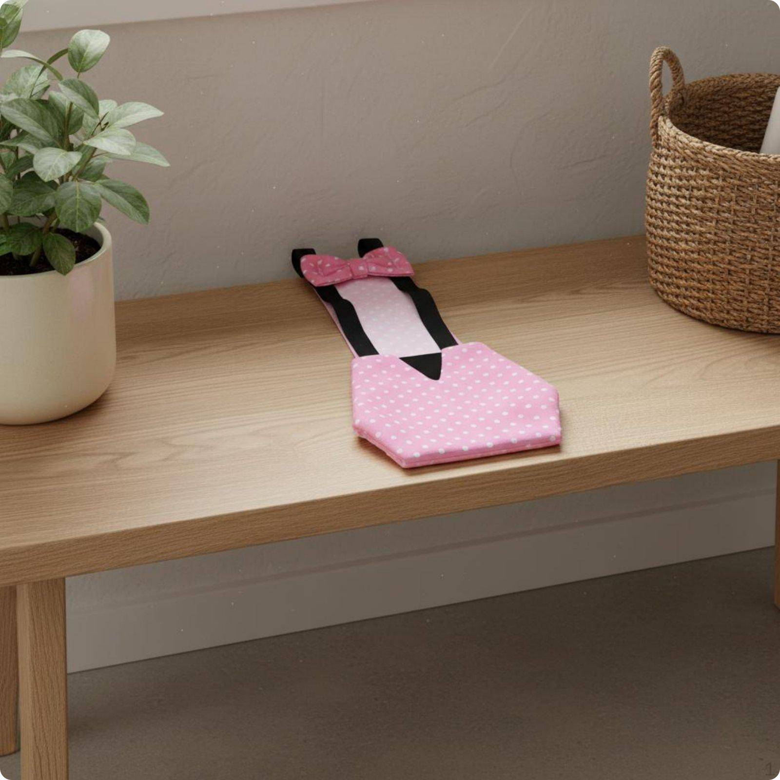 Ankdrake Byxor Tvättbara Justerbara Band Djuraccessoar L Rosa Prick cm