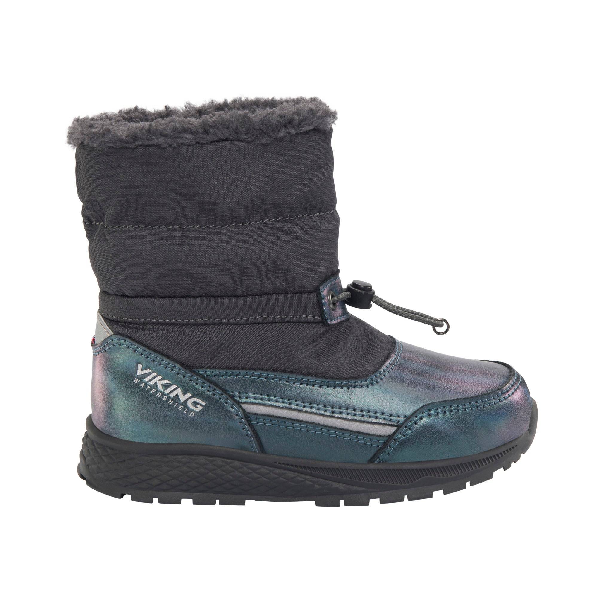 Viking Equip Shine Warm WP Pull-On Børnestøvle - Charcoal - Charcoal / 23