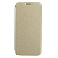 SAMSUNG GALAXY S7 EDGE læder cover, mat guld