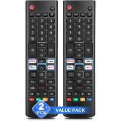 LG Smart TV Fjernbetjening 2-pak AKB76037605 – kompatibelt tilbehør.