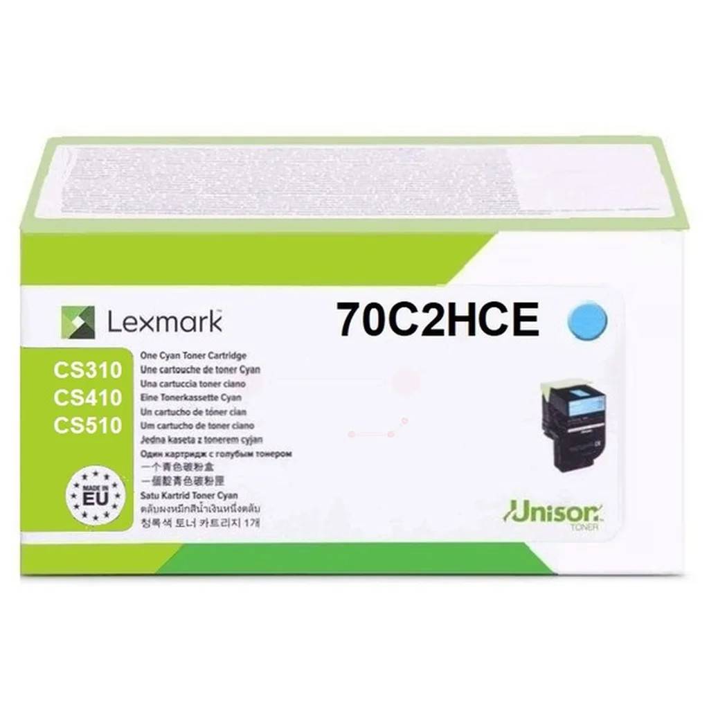 Lexmark Tonerkassett cyan 3.000 sidor 70C2HCE