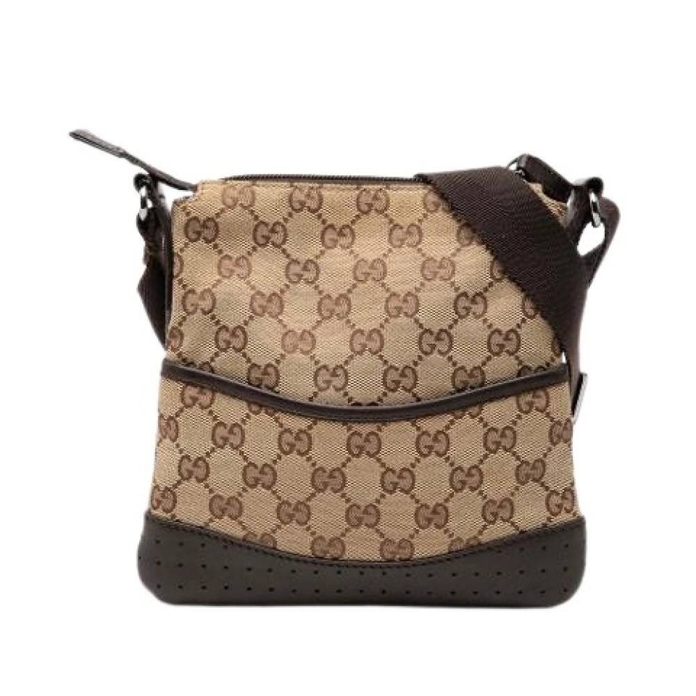 Gucci Vintage - Pre-owned Canvas Crossbody Bag Vintage - Dam - ONE Size - Läder
