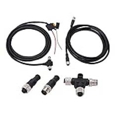 för NMEA 2000 Starter Kit, IP67 Vattentät för NMEA2000 Starter Cable Kit, Universal Backbone Kablar Drop Cables Tees Terminators Kit för NMEA 2000 för Marina GPS-tillbehör (3m Kabel)