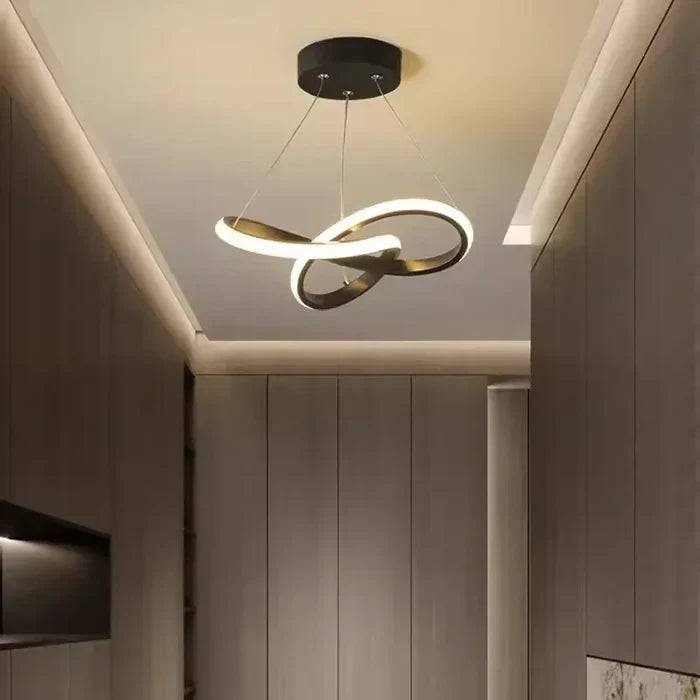 WaveGlow Taklampa – Stilren LED Takbelysning - Vit 24cm / Varm Vit