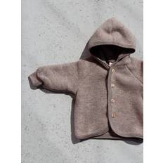 Jakke i merino uld fra Engel - Valnød str 86/92 - 86/92: 499kr