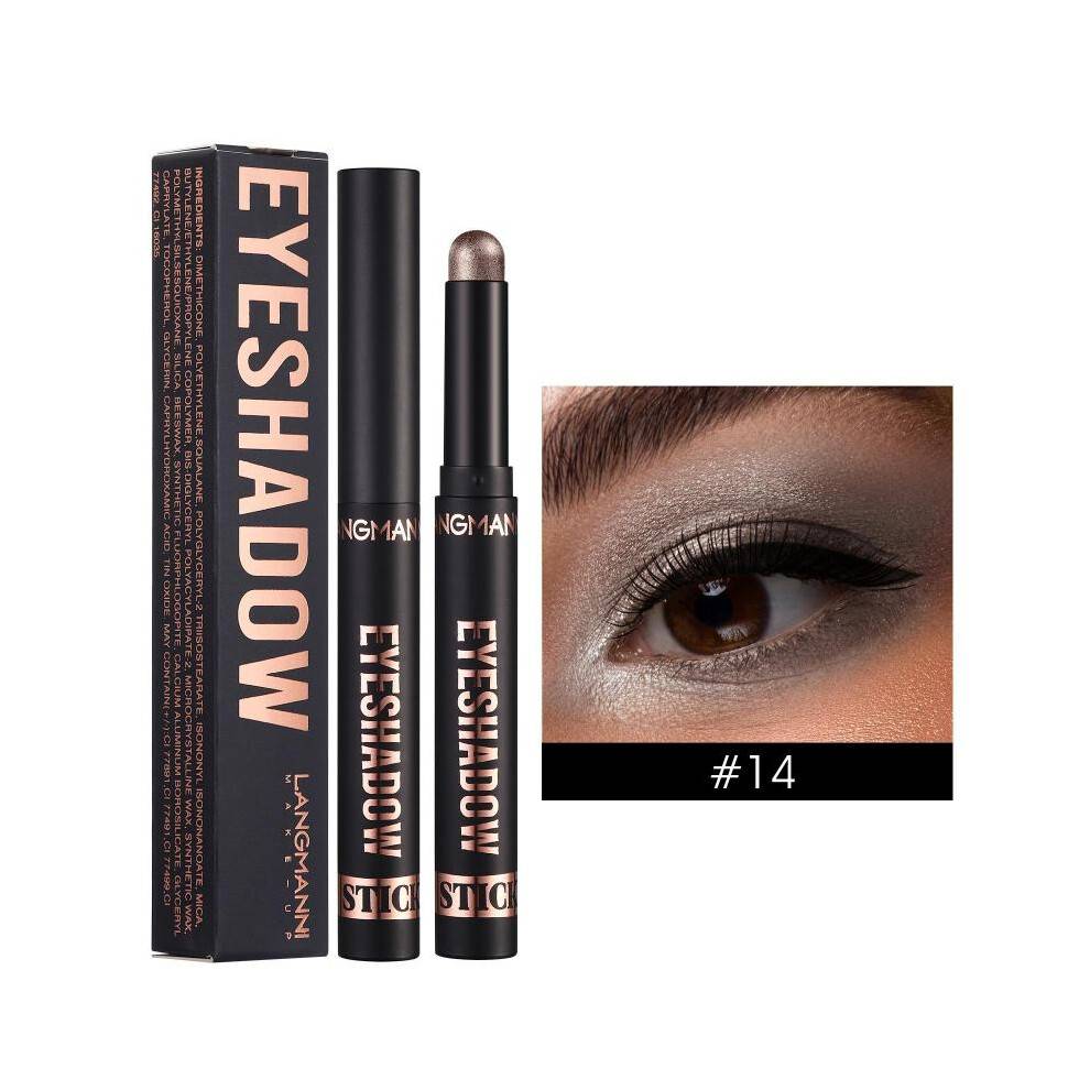 (Matches the image, 10#) 8 Colors Eyeshadow Stick Pearly Glitter Matte Finish Natural Long Lasting Waterproof Eye Makeup Set