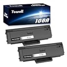 Yowell 106A toner kompatibel med HP 106A W1106A toner för HP Laser MFP 135wg 107w 107a 107r MFP 137fwg 137fnw 135w 135a 135r, 2-pack