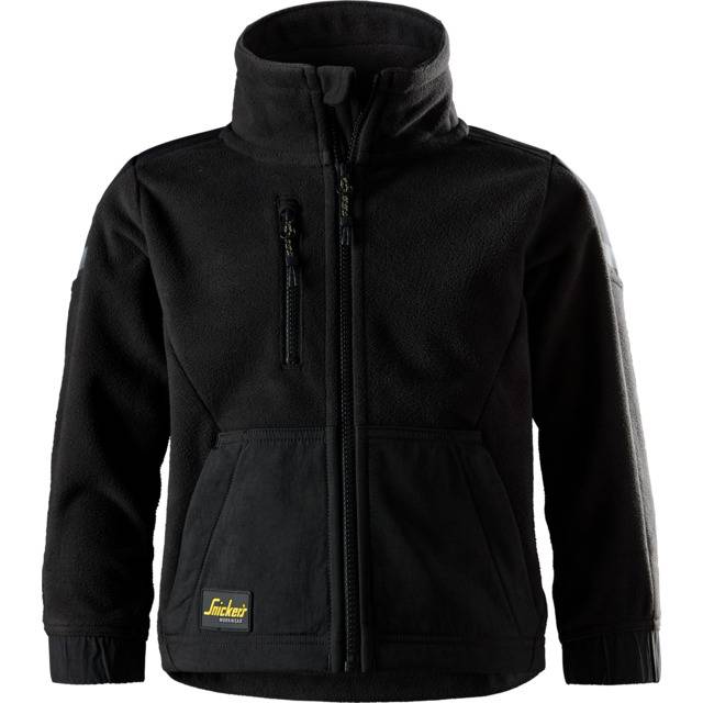 FLEECEJACKA JR W.BLOCKER SVART STL 122/128 | Beijerbygg Byggmaterial
