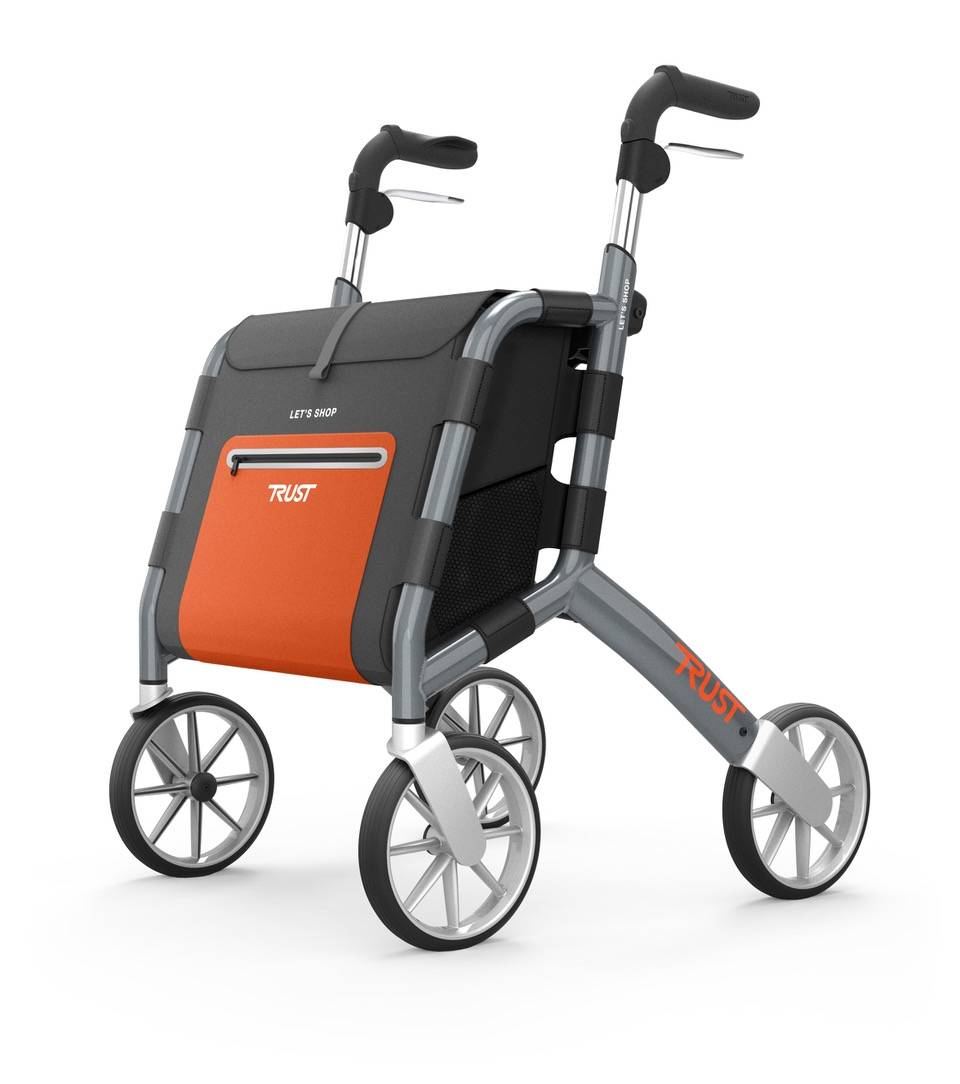 Trustcare UDGÅET Lets Shop Grå Indkøbstrolley