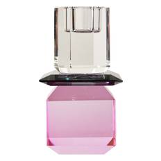 C'EST BON Krystal Lysestage |Pink |One Size 7