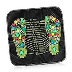 3 St fotmassagematta Pebble fot massage matta fotsulsrulle massagekudde fotmassageapparat hushållsmassageverktyg fotvård akupunktsmassagematta fotvalv rullhjul Shiatsu-bräda läder-