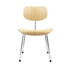 PLEASE WAIT to be SEATED EIERMANN SE68 Chair Oak & Chrome