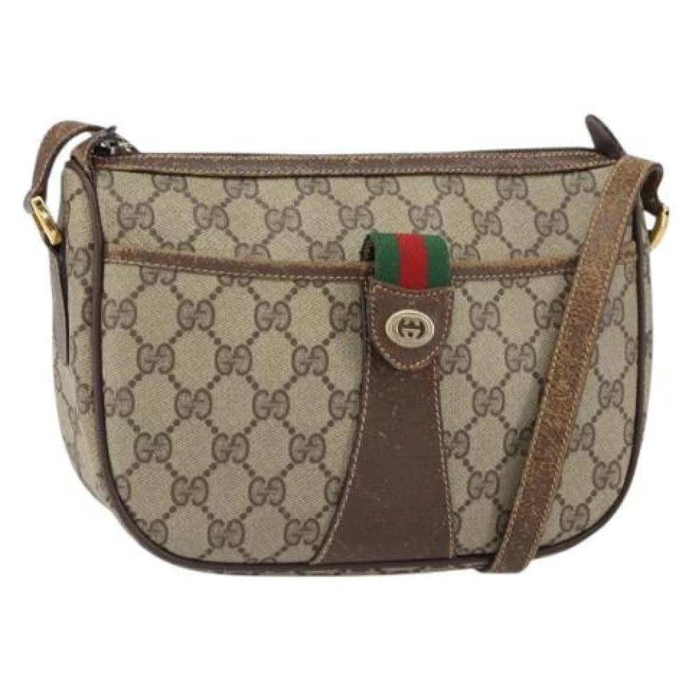 Gucci Vintage Pre-owned Cross Body Bag - Vintage - Dame - Beige - ONE SIZE -