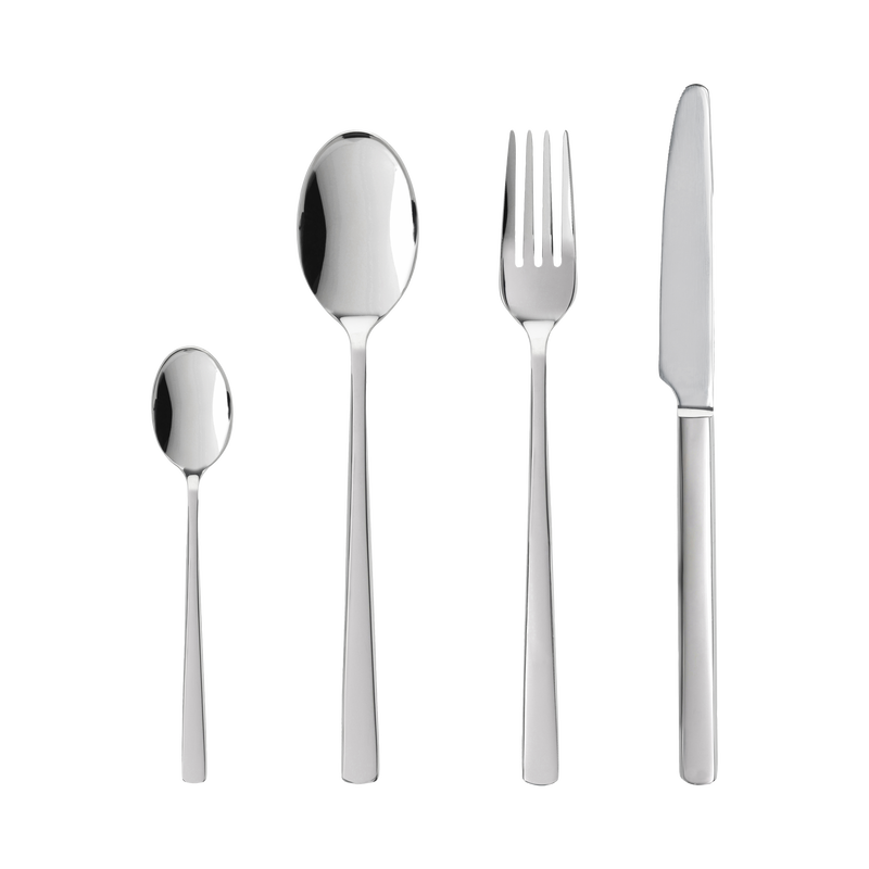 Gense Essentials Pure Bestickset 16 delar - Blankt stål - 18/10 stål