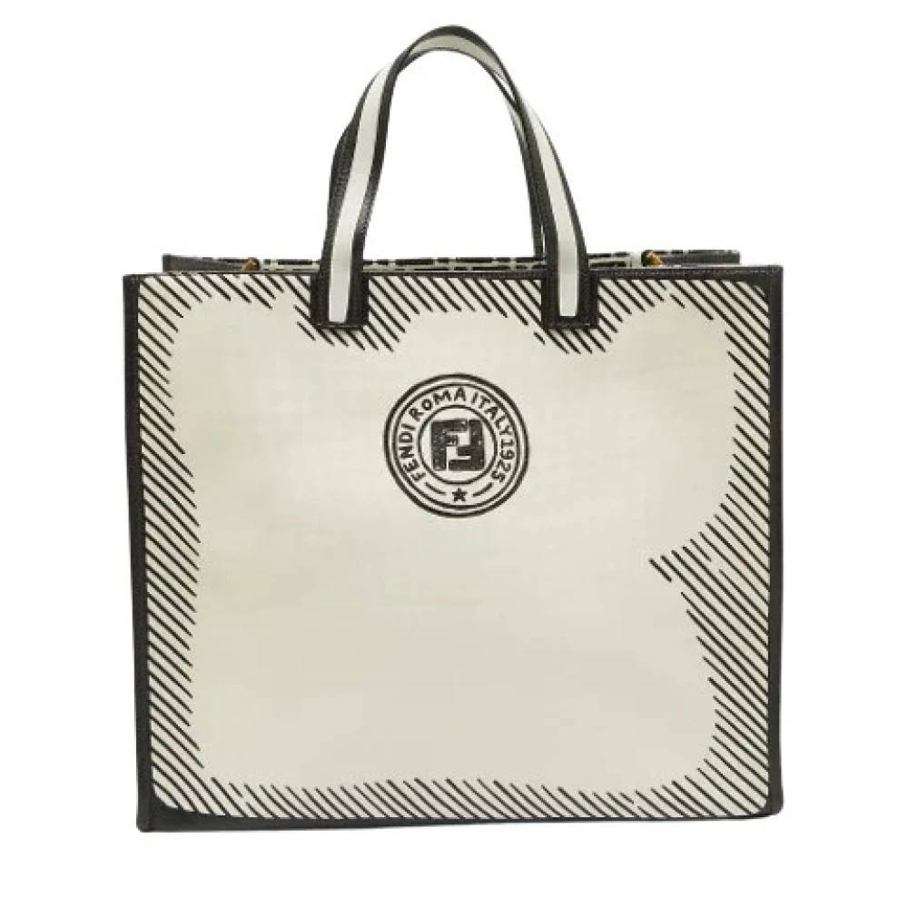 Fendi Vintage Pre-owned Joshua Vides Tote - Vintage - Dame - Hvid - ONE SIZE -