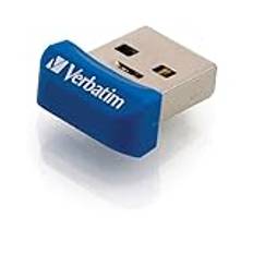 Verbatim 98710 Flash Drive (32 GB, Store 'n' Stay, Nano USB 3.0, 80 MB/s, 533 x detaljhandelslister) svart