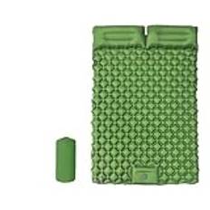 Nytt utomhustält for 2 personer campingmattapump Inbyggd 190x120cm Fuktsäker luftmadrass med kudde(Green)