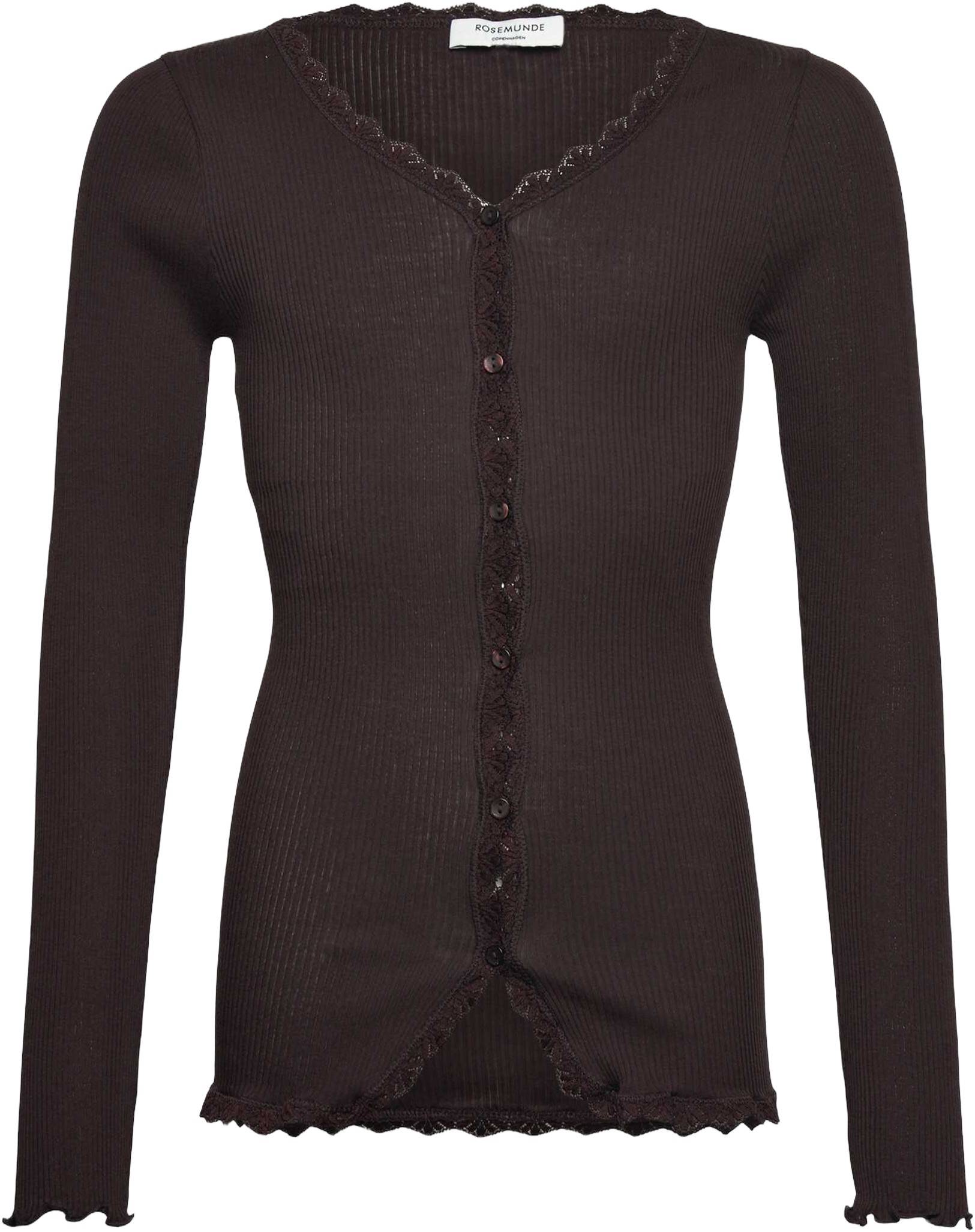 Rosemunde Rkbalta Modal LS Lace Cardigan Stl. 152 flickor - Koftor Från Magasin - Fudge (152)