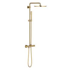 Grohe Rainshower system 310 komplet brusesæt med termostat i poleret messing
