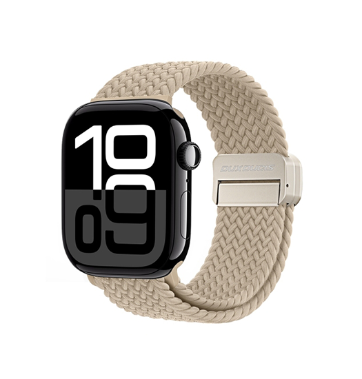 Apple Watch (42/44/SE/45/46/49mm) - DUX DUCIS™ Interwoven Nylon Rem - Beige