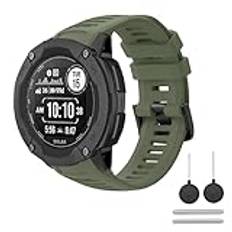 BOJYS Armband kompatibelt med Garmin Instinct 2X, 26 mm mjuka ersättningsband av silikon andas vattentätt sportarmband för Garmin Instinct 2X/Instinct 2X solar/Instinct 2X Solar Taktical