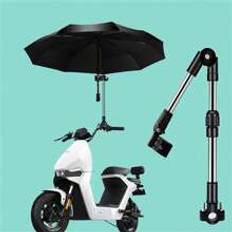 1pc Stainless Steel Bicycle Folding & Telescopic Umbrella Stand Multifunctional Sun & Rain Umbrella Holder For E-Bike And Bicycle