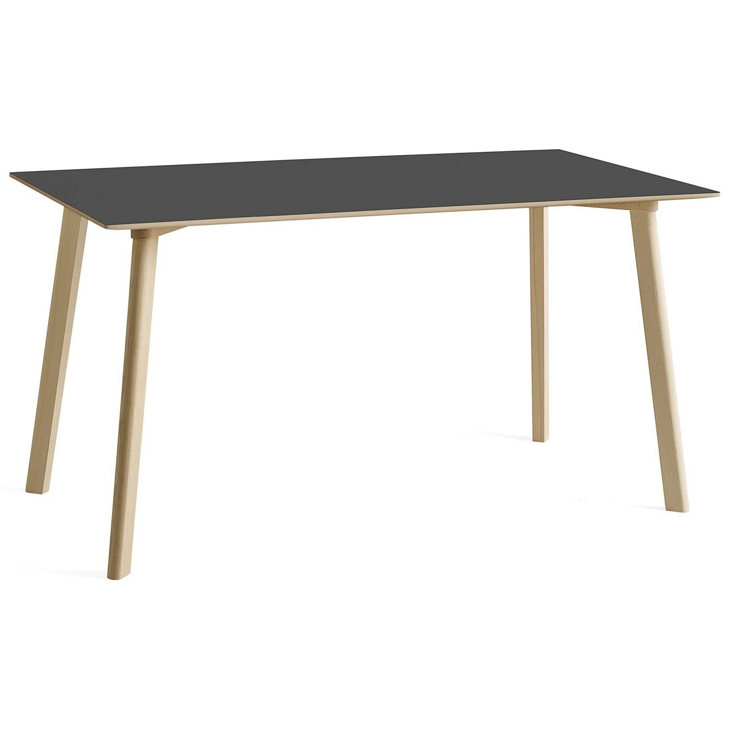 Hay Cph Deux 210 2.0 Bord 75x140 Cm / Ubehandlet Bøgetræ - Spisebord & Barbord Laminat Stone Grey - AE844-A322-AR36.