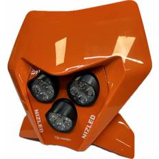 Trippel lampkåpa 120w KTM 2024-, orange, varmvit 3xE405k NIZLED