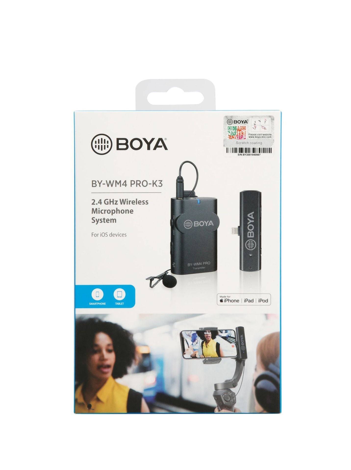WM4PRO K3 Lavalier 2.4G Mini Mobile Phone Wireless Recording Microphone - BYWM4 PRO K3 Apple interface / Battery
