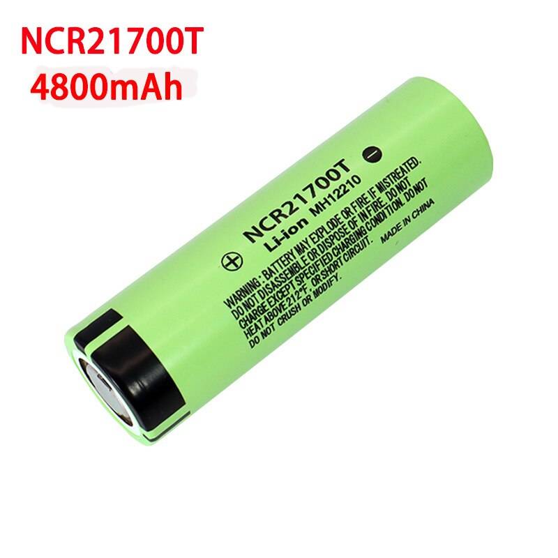 3.7v ncr 21700t 4800 mah li-lon batteri 15a effekt 5c hastighet urladdning ternära litiumbatterier diy elbil batteripaket
